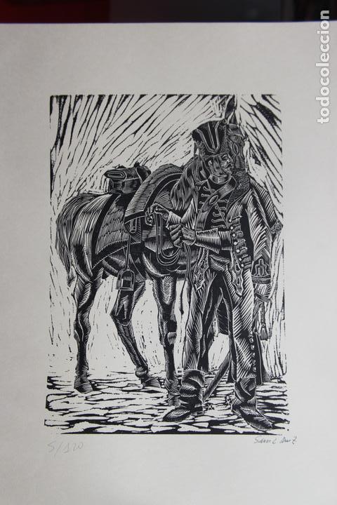Kunst: Xilograf&iacute;a tema militar Sa&iacute;nz Ruiz