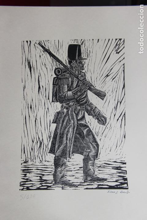 Kunst: Xilograf&iacute;a tema militar Sa&iacute;nz Ruiz