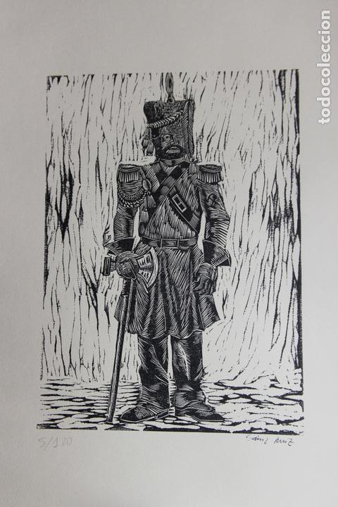 Kunst: Xilograf&iacute;a tema militar Sa&iacute;nz Ruiz