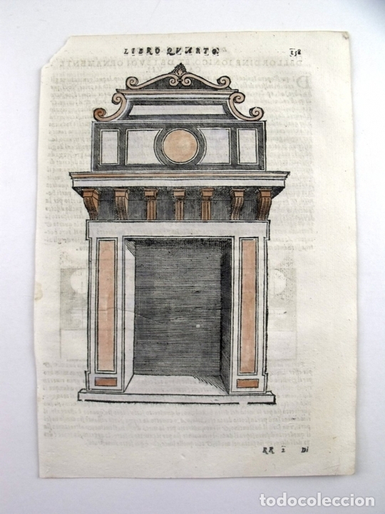 Arte: Entrada renacentista, 1565. Serlio - Foto 1