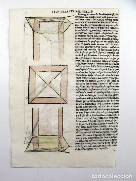 Arte: Perspectivas arquitect&oacute;nicas, 1565. Serlio - Foto 2