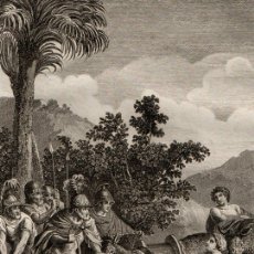 Arte: GRABADO AL ACERO DE 1836, BIBLIA VULGATA MAESTRO SACY. DISCURSO DE ABIGAIL A DAVID, REYES. GOSSARD