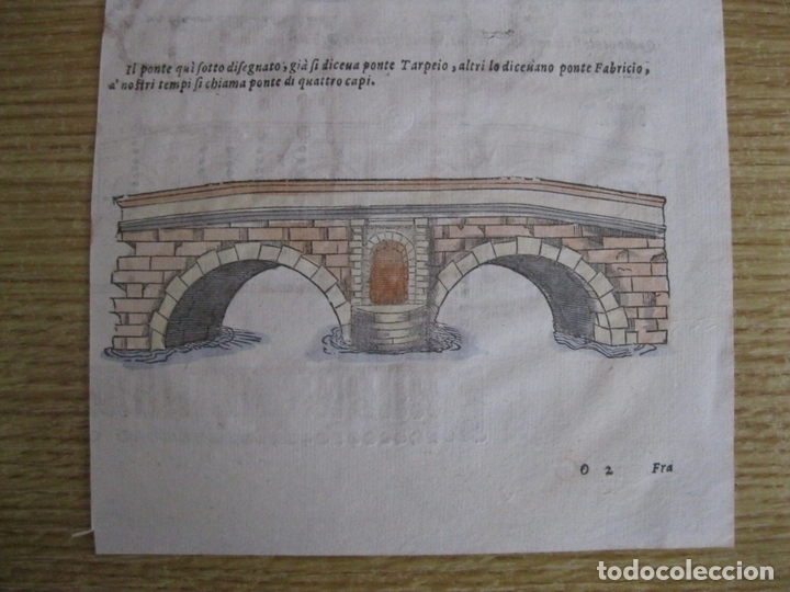 Arte: Tipos de puentes de piedra, 1565. Serlio - Foto 2