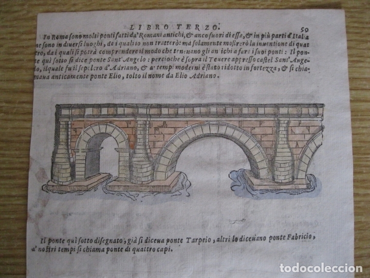 Arte: Tipos de puentes de piedra, 1565. Serlio - Foto 3