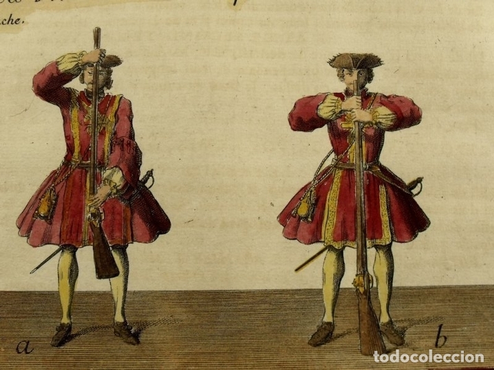 Arte: Presentaci&oacute;n de armas-Rifles, 1746. Girard - Foto 2