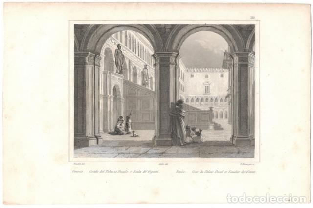 Arte: VENEZIA: CORTILE DEL PALAZZO DUCALE E SCALA DE GIGANTI (Venecia)