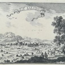 Arte: GRABADO DE SANT CELONI - VALLES ORIENTAL - BARCELONA - BEAULIEU - AÑO 1707. Lote 162087950