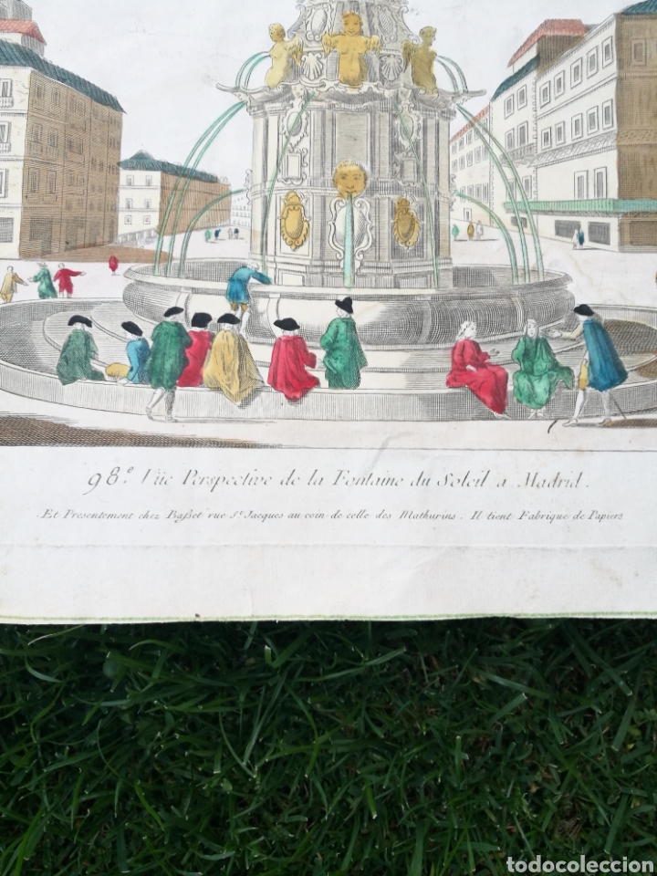 Arte: Grabado siglo XVIII puerta del sol - Foto 5