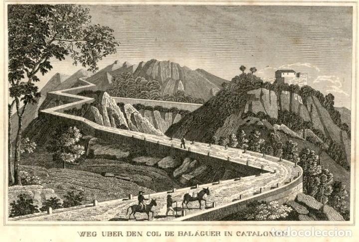 Art: 1837 - ORIGINAL - BALAGUER IN CATALONIEN - EXTRAIDO MEYER&acute;S UNIVERSUM -TAMA&Ntilde;O LAMINA 23 X 15 CMS