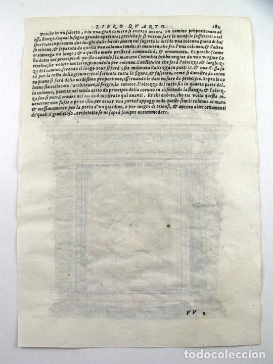 Arte: Bella chimenea renacentista, 1565. Serlio - Foto 3