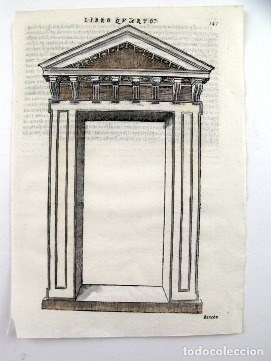 Arte: Puerta renacentista II, 1565. Serlio - Foto 1