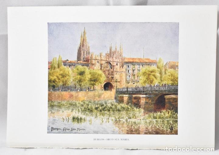 Art: Foto grabado Arco de Santa Mar&iacute;a,Burgos 20x13,5cm, Londr&eacute;s (1925), Edgart T. Wigram y Joseph Haddon