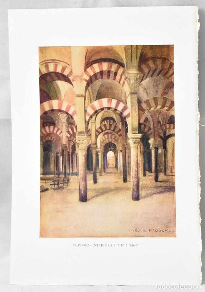 Art: Foto grabado Interior de la Mezquita de C&oacute;rdoba, 20x13,5cm, Londr&eacute;s (1925),