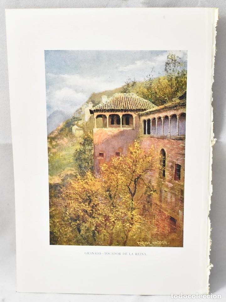 Art: Foto grabado Tocador de la Reina en Granada, 20x13,5cm, Londr&eacute;s (1925),