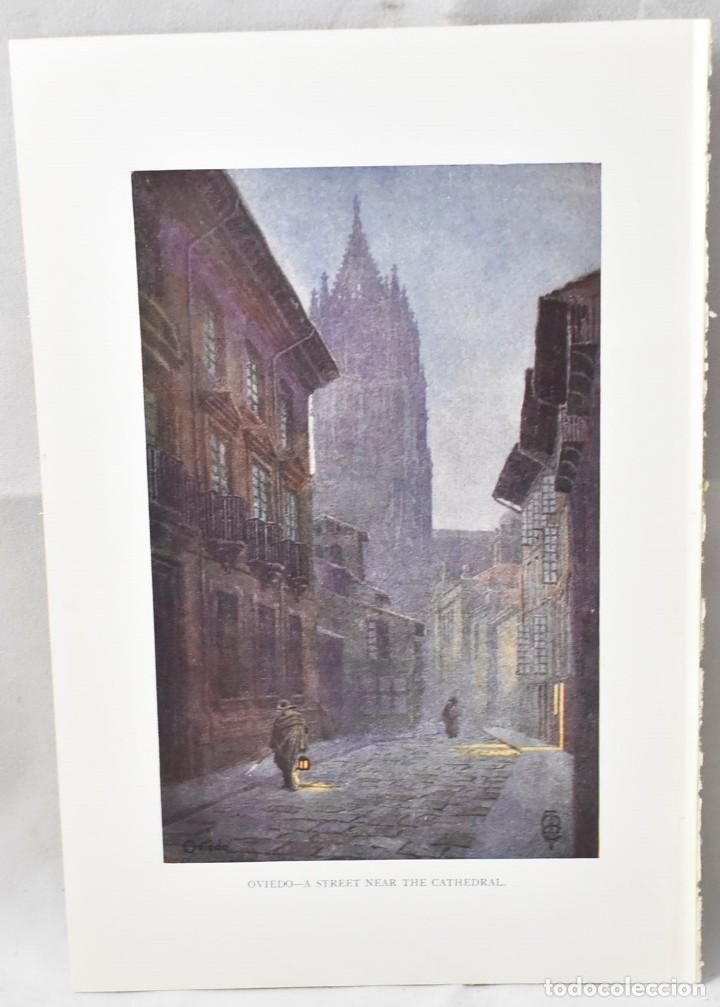 Art: Foto grabado calle al lado de la catedral en Oviedo 20x13,5cm, Londr&eacute;s (1925),