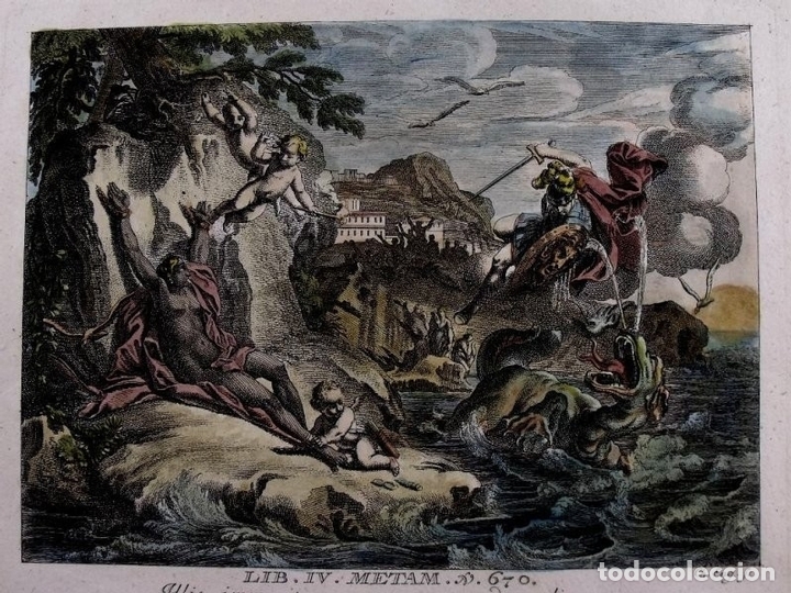 Arte: Perseo y el monstruo marino, 1679. Sandrart - Foto 3