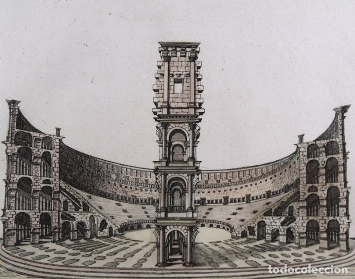 Arte: Coliseo romano, 1679. Sandrart - Foto 1