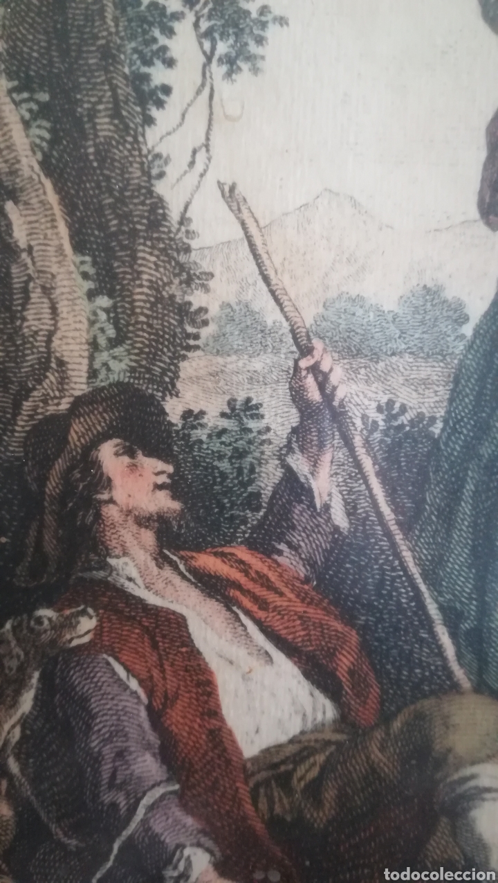 Arte: Antiguo grabado de Francesco Bartolozzi - Foto 3