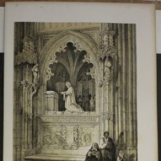 Arte: SEPULCRO DE D. ALONSO DE ROJAS EN LA CATEDRAL DE TOLEDO (ESPAÑA), 1844. VILLAAMIL/HAUSER