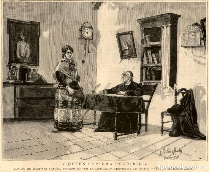Art: 1885 - ORIGINAL - Diputacion Provincial de Oviedo - Abades - La Ilustraci&oacute;n Espa&ntilde;ola y Americana
