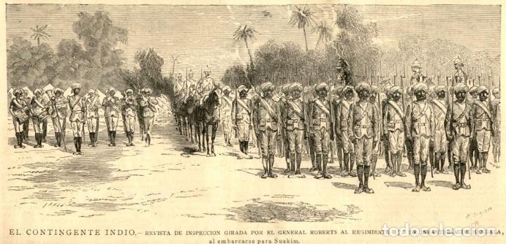 Art: 1885 - ORIGINAL - Regimiento 17 de Infanteria de Bengala - LA ILUSTRACI&Oacute;N ESPA&Ntilde;OLA Y AMERICANA