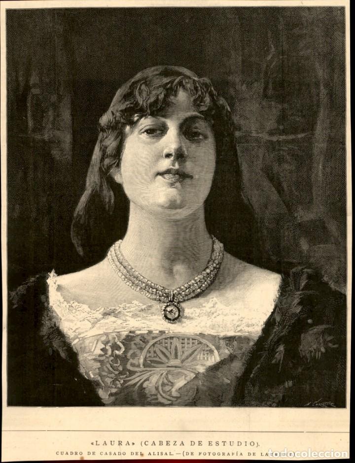 Arte: 1885 - Original - Laura - Casado del Alisal - La Ilustraci&oacute;n Espa&ntilde;ola y Americana
