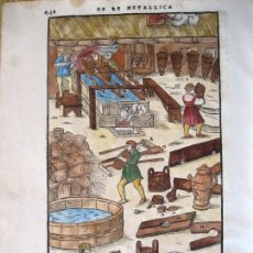 Arte: MINERÍA MEDIEVAL XVI, 1557. AGRÍCOLA