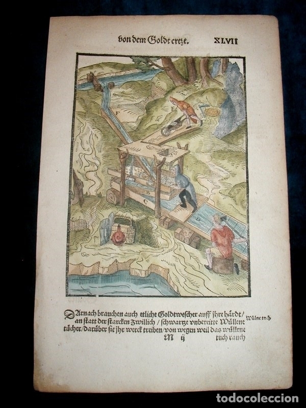 Arte: Lavado del oro IV, 1557. Agr&iacute;cola - Foto 2