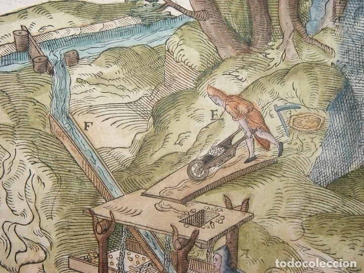 Arte: Lavado del oro IV, 1557. Agr&iacute;cola - Foto 4