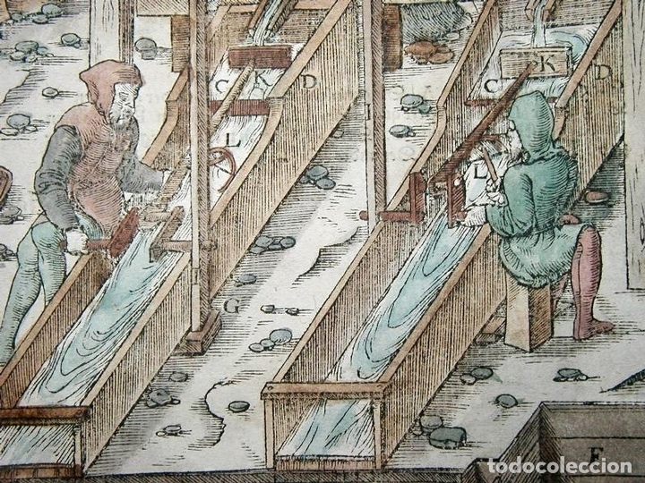 Arte: Lavado del oro VII, 1557. Agr&iacute;cola - Foto 5