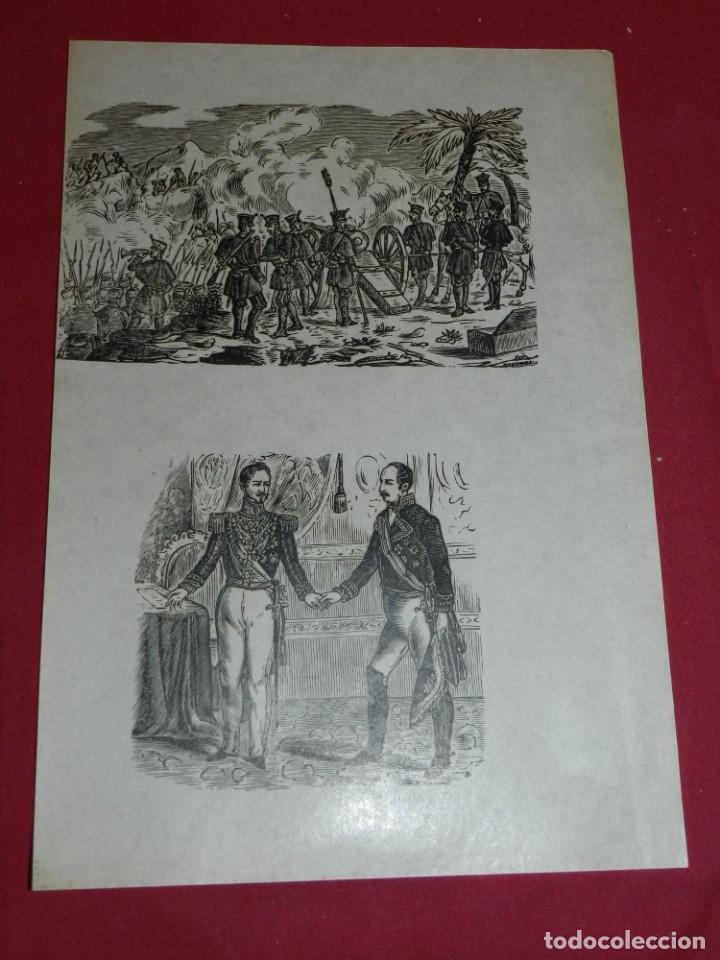 Art: (M) GRABADO PRINCIPIOS S.XX - GRABADOS ESCENAS MILITARES, 32 X 22 CM, SE&Ntilde;ALES DE USO