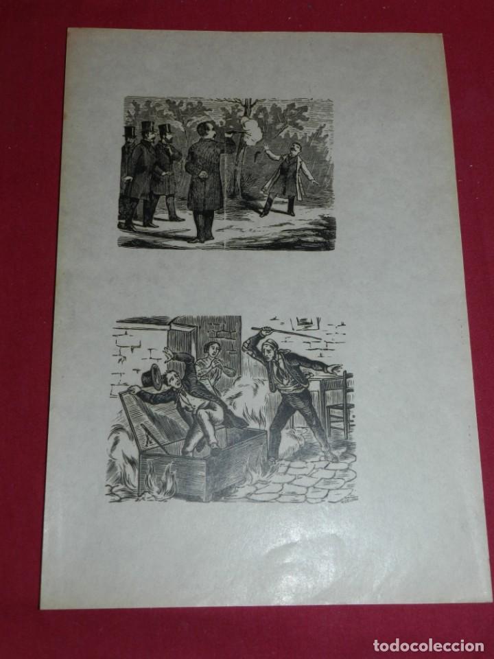 Art: (M) GRABADO PRINCIPIOS S.XX - GRABADOS ESCENAS DUELO , 32 X 22 CM, SE&Ntilde;ALES DE USO