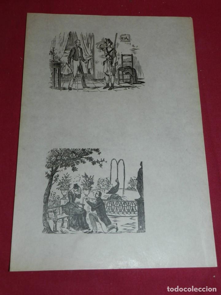 Art: (M) GRABADO PRINCIPIOS S.XX - GRABADOS ESCENAS POPULARES, 32 X 22 CM, SE&Ntilde;ALES DE USO
