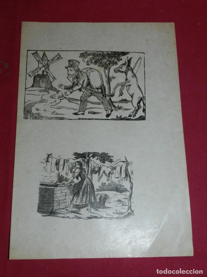 Art: (M) GRABADO PRINCIPIOS S.XX - GRABADOS ESCENAS POPULARES, 32 X 22 CM, SE&Ntilde;ALES DE USO