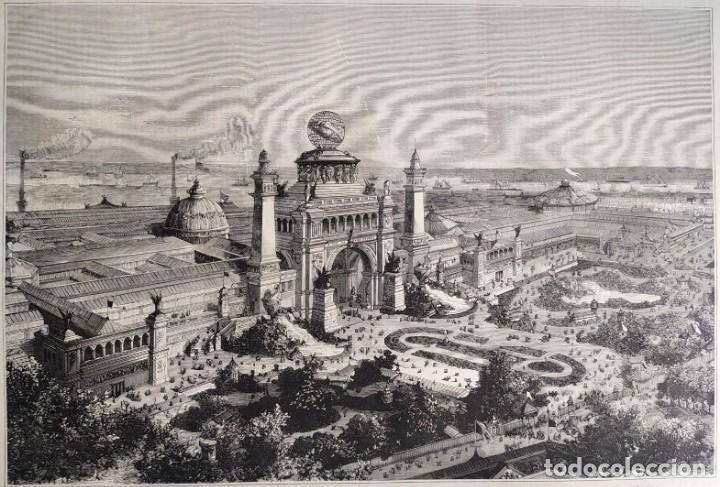 Arte: 1885 - ORIGINAL - Amberes - Exposici&oacute;n Universal - LA ILUSTRACI&Oacute;N ESPA&Ntilde;OLA - Gran tama&ntilde;o