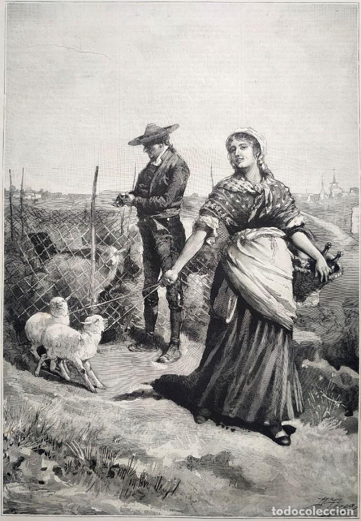 Art: 1885 - ORIGINAL - Las Victimas propiaciatorias Daniel Perea - LA ILUSTRACI&Oacute;N ESPA&Ntilde;OLA - Gran tama&ntilde;o