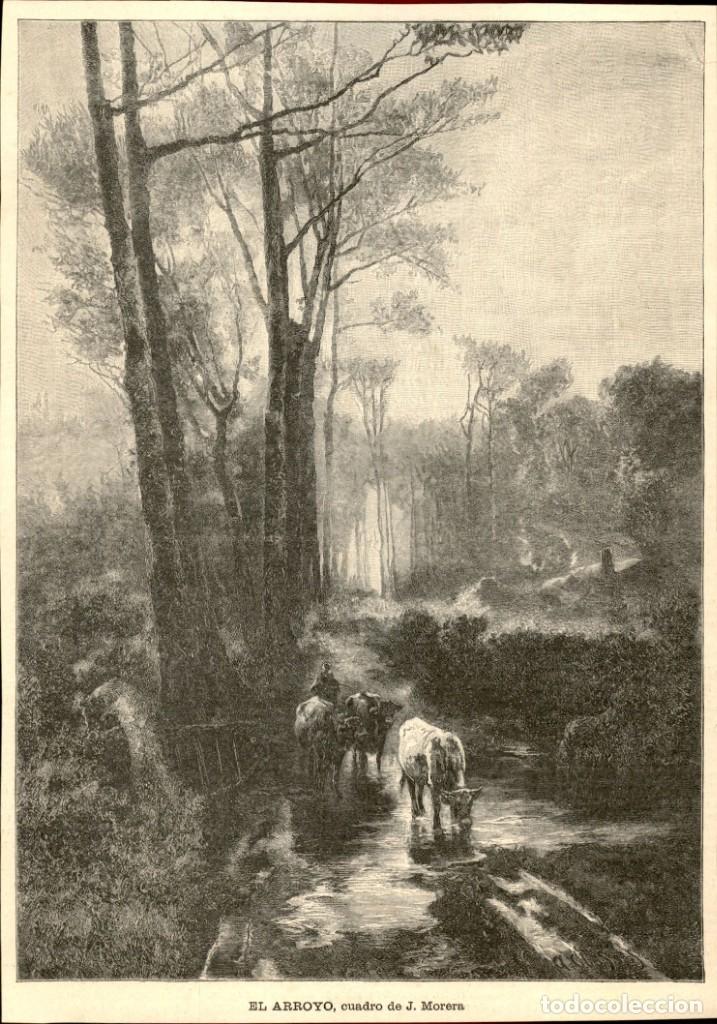 Art: 1887 - Original - El Arroyo de J. Morera - La Ilustraci&oacute;n Artistica