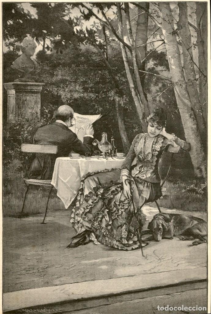 Arte: 1887 - Original - Un matrimonio de conveniencia de A. Jatofch - La Ilustraci&oacute;n Artistica