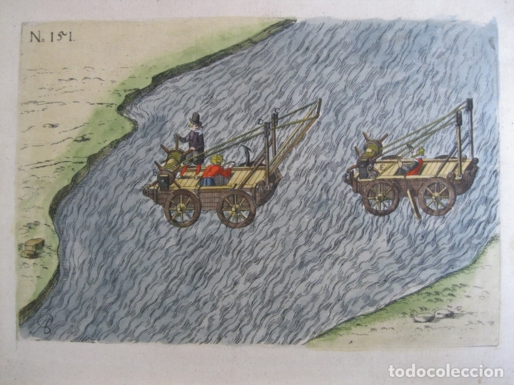 Arte: M&aacute;quinas mec&aacute;nicas renacentistas, 1620. Ramelli - Foto 1