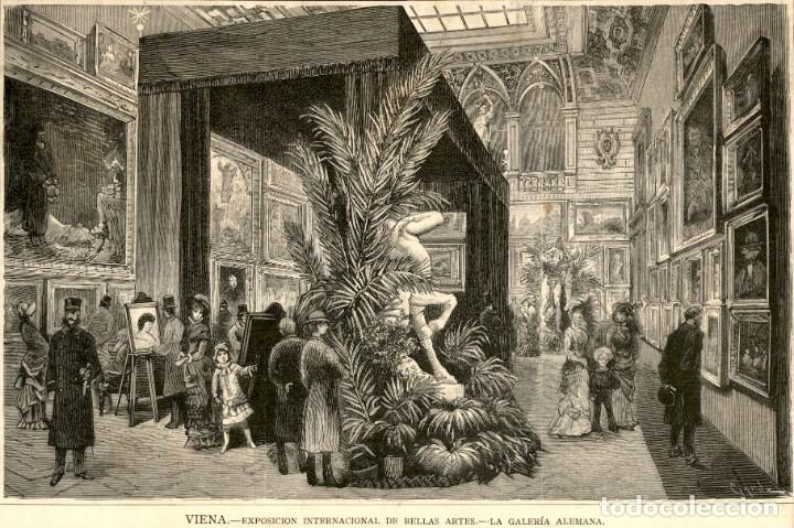 Arte: 1882 - Original - Viena Exposicion bellas artes Austria exposicion alemana - La Ilustraci&oacute;n Espa&ntilde;ola