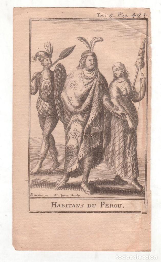 Arte: HABITANTES DE PER&Uacute; - Habitans du Perou - Foto 1