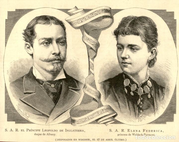 Arte: 1882 - S.A.R. Principe Leopoldo de Inglaterra y S.A.R. Elena Federica - La Ilustraci&oacute;n Espa&ntilde;ola