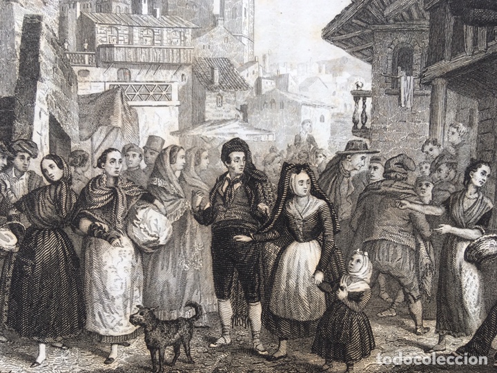 Art: CATALANES - 1842 - GRABADO ORIGINAL NO REPRO. 21,5x14 cm - CATALU&Ntilde;A - CATALUNYA