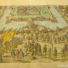 Arte: EPISODIO DE LA GUERRA DE FLANDES, CA. 1588. EITZINGER/HOGENBERG