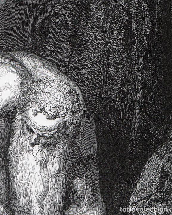 gustave doré, xilografía de c.1883. divina come Comprar