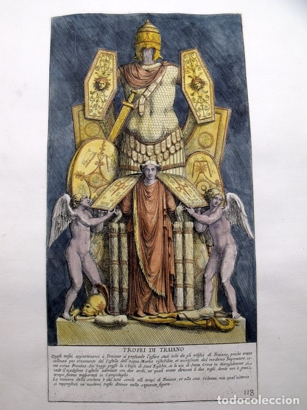 Arte: Relieve del Trofeo de Trajano, 1673. Pietro Bartoli - Foto 2