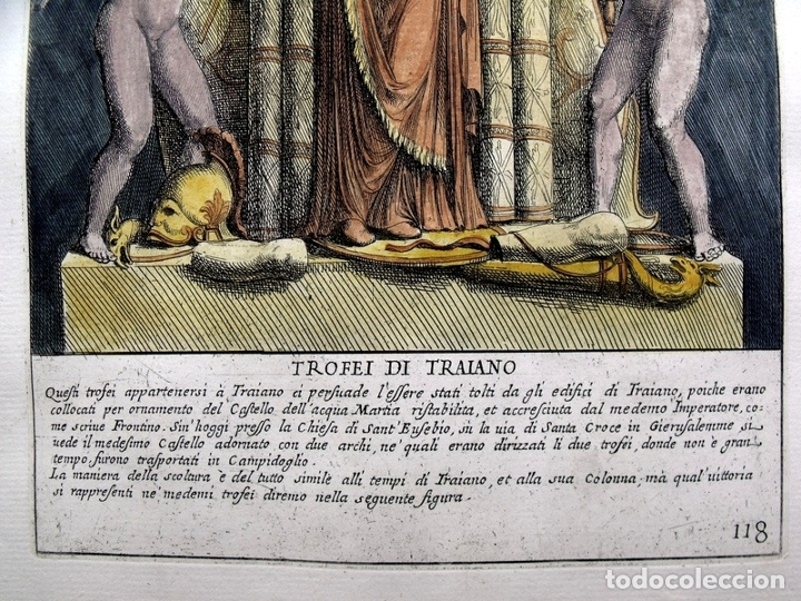 Arte: Relieve del Trofeo de Trajano, 1673. Pietro Bartoli - Foto 4