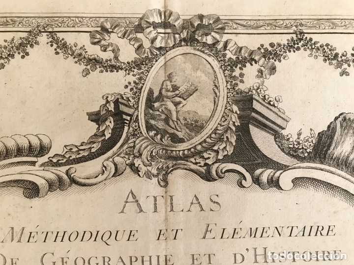 Arte: Gran frontispicio de atlas, 1761. Buy de Mornas - Foto 4