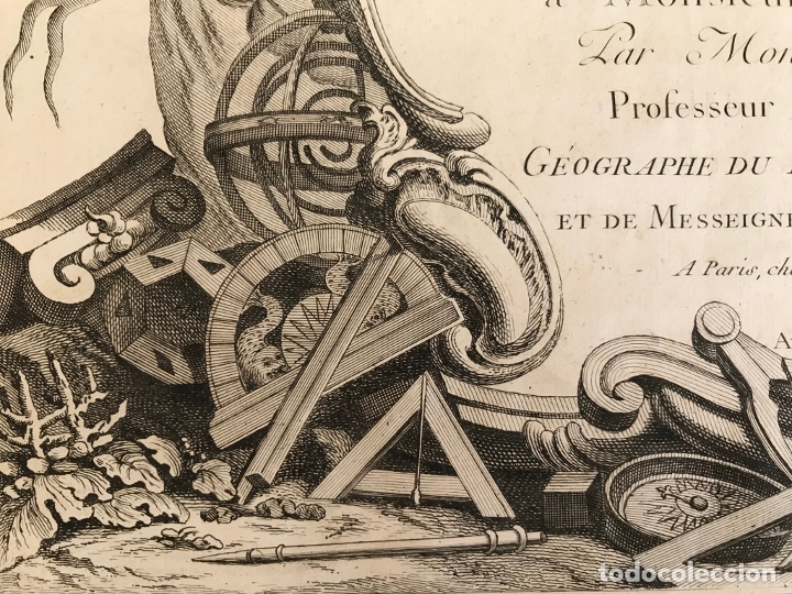 Arte: Gran frontispicio de atlas, 1761. Buy de Mornas - Foto 6