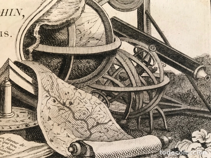 Arte: Gran frontispicio de atlas, 1761. Buy de Mornas - Foto 8